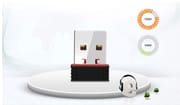 RTL8188 Wi-fi Network Card Mini Wireless USB wifi receiver | Adapter | 300mbps | Dongle |802.11BGN Network Card | 300 Mbps | 40m Range | USB 2.0 With CD  - Black - 286438000_img_7