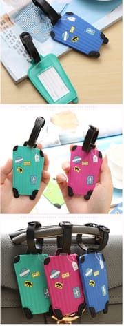Luggage Tag || PVC luggage soft glue tag || Bag Tag || Backpack Tag || Tags_img_5