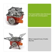K202-A Card Type Portable and Foldable Camping Stove with Free Gas Can_img_8