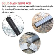 Emergency Survival Kit Magnesium Flint , Fire Starter Camping Gear/ Flint Fire Starter / Magnesium Flint /  Solid Wood Handle_img_3