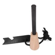 Emergency Survival Kit Magnesium Flint , Fire Starter Camping Gear/ Flint Fire Starter / Magnesium Flint /  Solid Wood Handle_img_5