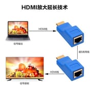 HDMI to RJ45 - HDMI 30M Extender HD audio and video extender CAT-6 RJ45 to HDMI (1 pair)_img_2
