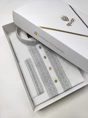 White Emperor premium embroidery Panjabi_img_0