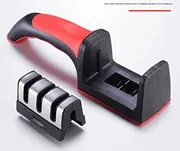 3-Stage Professional Knife Sharpener – Diamond, Tungsten & Ceramic Blade Sharpener for Kitchen, Hunting & Outdoor Knive_img_1
