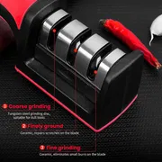 3-Stage Professional Knife Sharpener – Diamond, Tungsten & Ceramic Blade Sharpener for Kitchen, Hunting & Outdoor Knive_img_7