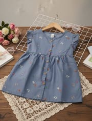 Girls Woven Frock Code: MS-33_img_1