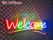 GearUP WELCOME10 Neon Sign For Greetings at Shop, Restaurant , Pharmacy, Cafe_img_0