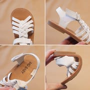 Kids Summer Crossed Beach Leather Sandals (1.5 to 5 years)_img_4