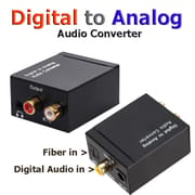 Digital to analog audio converter digital optical fiber to coaxial analog signal audio converter with headphone jack_img_1