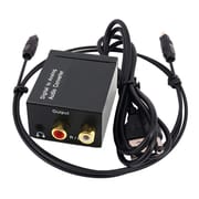 Digital to analog audio converter digital optical fiber to coaxial analog signal audio converter with headphone jack_img_0