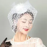 Retro Fascinator Hat women Flower_img_0