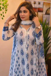 Most Exclusive Demanding Collection Cotton Gown 3 piece_img_7
