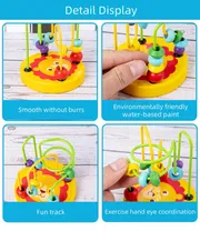 Baby Montessori Educational Math Toy – Bead Wire Maze Roller Coaster_img_3