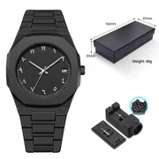 Silver Numbers With Date Calligraphy Dial Polycarbon Plastic Lightweight Watch_img_5