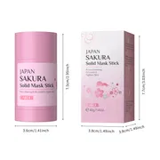 LAIKOU Japan Sakura Solid Mask Stick - Deep Cleaning Face Mask 40g_img_3