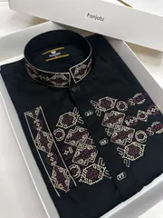 Darknight Majesty Embroidery Panjabi_img_0