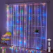 Curtain Lights 300 LED String Lights With Remote Control USB Port Connection Warm/Multicolor_img_1