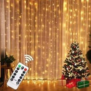 Curtain Lights 300 LED String Lights With Remote Control USB Port Connection Warm/Multicolor_img_2