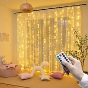 Curtain Lights 300 LED String Lights With Remote Control USB Port Connection Warm/Multicolor_img_0