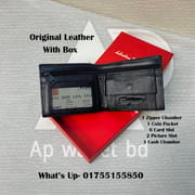 Ferragamo Original Leather Wallet With Branding Premium Box_img_1