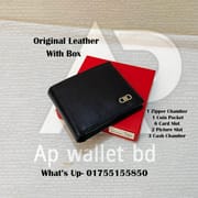 Ferragamo Original Leather Wallet With Branding Premium Box_img_2
