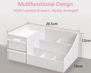 Plastic Cosmetic Drawer Container Makeup Organizer Box For Storage Make Up Jewelry Nail Holder Home Desktop Sundry Storage Case_img_2