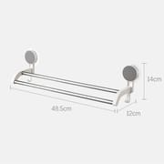 Bathroom Vanities Storage Holders Wall Mounted Storage Racks Bathroom Racks Adhesive Metal Towel Rack_img_3