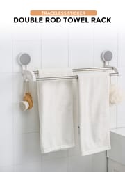 Bathroom Vanities Storage Holders Wall Mounted Storage Racks Bathroom Racks Adhesive Metal Towel Rack_img_6