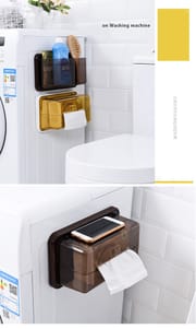 Adhesive Bathroom Shower Caddy No Drilling Installation 6.6 Lbs Bearing Weight Bathroom Shelf Kitchen Holder for Soap Shampoo Shower Gel Towels_img_6