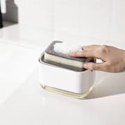 Dish Soap Dispenser for Kitchen Large Capacity Dish Soap Dispenser Convenient Kitchen Soap Dispenser with Sponge Holder 2-in 1 Soap Dispenser for Kitchen Innovation Kitchen Soap Dispenser_img_2