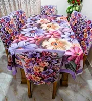 China Premium 3D Print Table Cloth Set_img_0