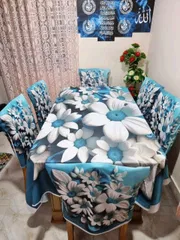 China Premium 3D Print Table Cloth Set_img_4