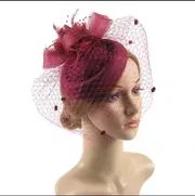 Retro Fascinator Hat women Flower_img_4