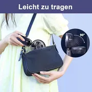 Portable Handheld Fan 5 Speeds 2000mAh Mini Pocket Fan Rechargeable 2.5W Powerful Wind Phone Holder Design Fans_img_3