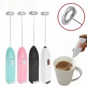 Mini Portable Hand Blender For Lassi. Milk. Coffee. Mixer_img_0