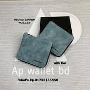 Men Bense Round Zipper Premium Wallet With Box_img_0