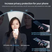 9H Privacy Glass Screen Protector For iPhone 14 PRO MAX, 15 PRO MAX, 15 PRO PLUS_img_4