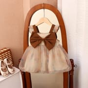 Baby Girl Flying Sleeves Big Bow Summer Princess Dress (6 months to 3 years)_img_0