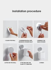 Toothbrush Holders, Bathroom Self Adhesive Shelf Toothbrush Rack Wall Hanging Toothpaste Organizer Kitchen Chopsticks Tableware Drain Storage Box_img_16