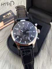 I W C leather belt chronograph_img_0
