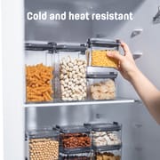 BPA-Free Clear Plastic Stackable Storage Containers with for Kitchen Pantry and Refrigerator Organization, Pasta, Flour_img_8