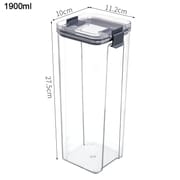 BPA-Free Clear Plastic Stackable Storage Containers with for Kitchen Pantry and Refrigerator Organization, Pasta, Flour_img_17