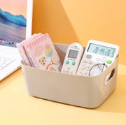 Plastic Baskets for Bathroom, Kitchen and Office Storage - Sleek Modern Design Box for Home Storage and Organisation_img_2