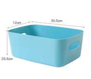 Plastic Baskets for Bathroom, Kitchen and Office Storage - Sleek Modern Design Box for Home Storage and Organisation_img_14