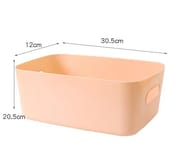 Plastic Baskets for Bathroom, Kitchen and Office Storage - Sleek Modern Design Box for Home Storage and Organisation_img_17