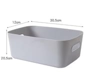 Plastic Baskets for Bathroom, Kitchen and Office Storage - Sleek Modern Design Box for Home Storage and Organisation_img_19