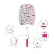 Sunmoon Mosquito killer bat BATTERY REPLACEABLE with charging cable electric insect killer bat_img_0