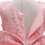 Baby Girls Princess Lace Bow Party Dress with Headband (0 to 4 years)_img_16
