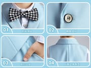 Kids Boys Summer Formal Party Dress 4pcs Set (1 to 5 Years)_img_3