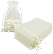 9x12 cm Solid color organza Plain gift bag - 3.5x4.72 inc drawstring Chocolate, Dry Food & Jewelry Packaging Bag_img_0